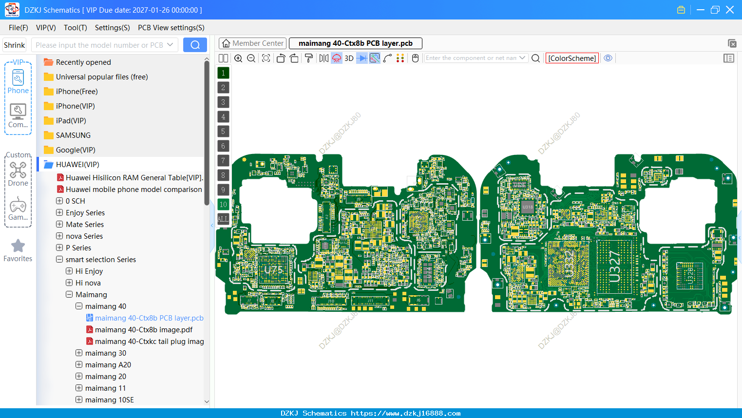 HUAWEI Maimang 40-Ctx8b PCB Layer